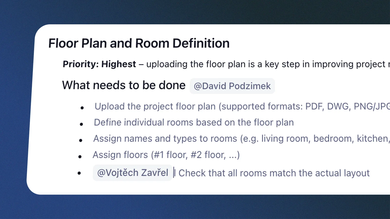 Multiple collaborators, comments, tasks and live updates within a single project